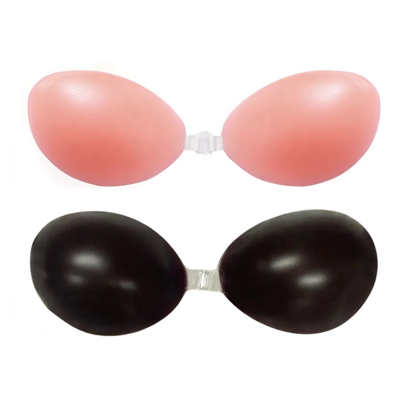 Wholesale Factory Ladies Sexy Waterproof Adhesive Bra Strapless Sticky Invisible Push Up Silicone Bra For Backless Dress