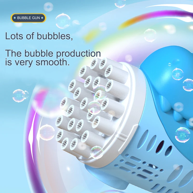 Wholesale Kid Summer Toy Outdoor Toy Cartoon Dinosaur Bubble Gun Cartoon Animal Design Bubble Gun Toys