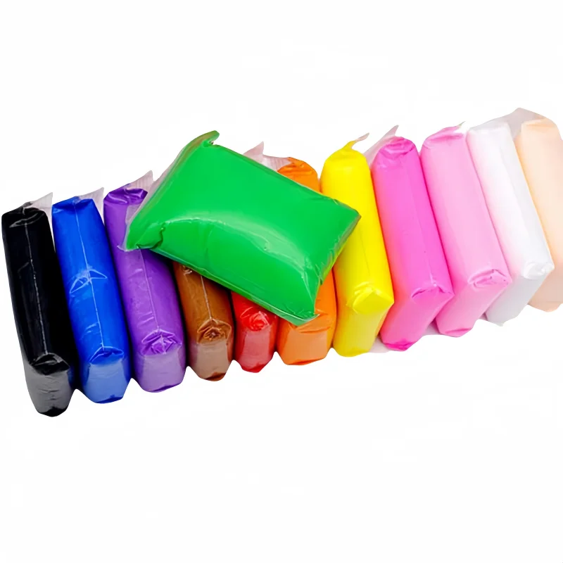 12-Color Super Light Polymer Clay Kit for Kids Fun DIY Educational Hand Modeling Toy Plasticine Clay