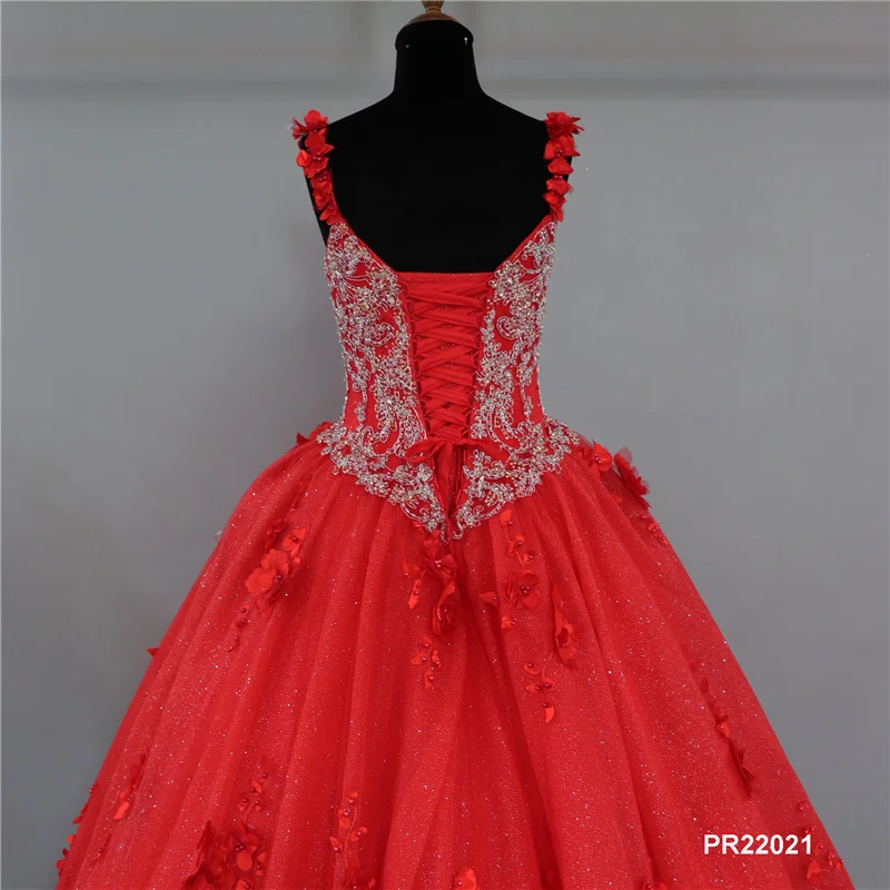 Luxury backless v neck sweetheart party matric farewell evening elegant red ball gown detachable quinceanera dresses