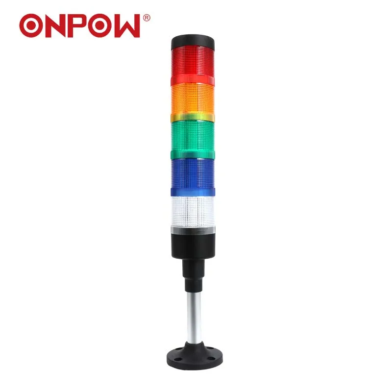 ONPOW 55mm 5 layers panel warning LED lights HBJD-55A,CE ROHS REACH