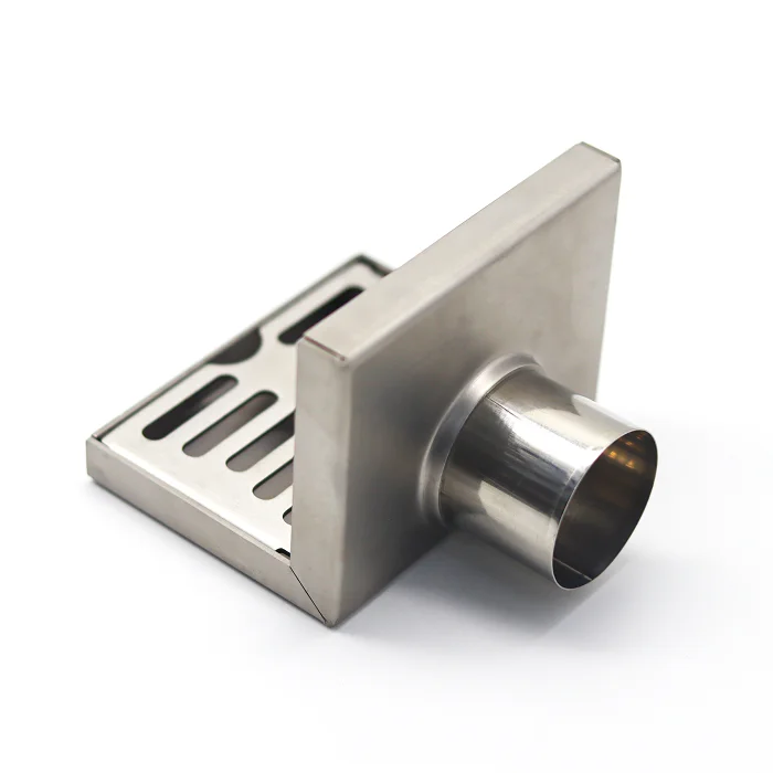 China manufacturer square shower roof corner tile insert floor drain