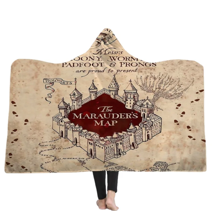 Amazon New Product Digital Printed Hooded Blanket