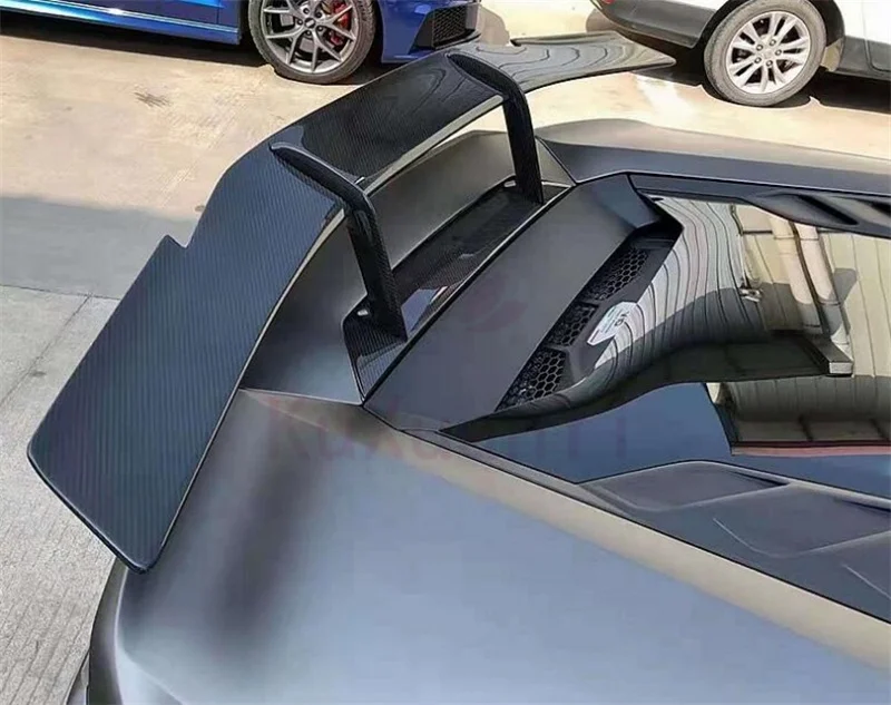 For Lamborghini N Style Spoiler Huracan LP610 EVO Dry Carbon Fiber Rear Spoiler Wing Auto Parts