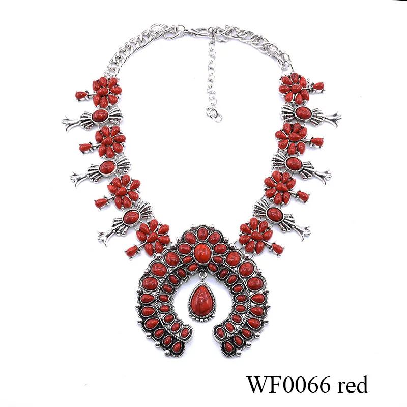 Navajo Jewelry Genuine Turquoise Squash Blossom necklace