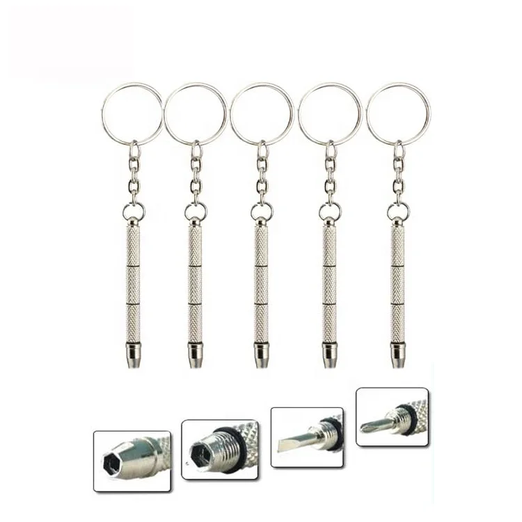 Wholesale Mini Screwdriver Keychain Promotional Screwdriver Glasses Repair Tools KS04
