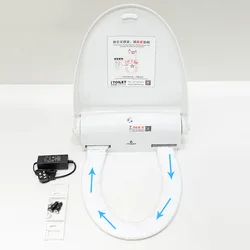 modern wholesale oem smart intelligent round electronic sensor dry electric heated bidet bathroom toilet seat cover
