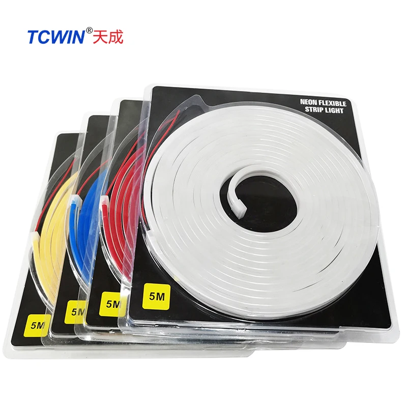 6*12 мм толщина силиконовой трубки smd2835 24 В 5 м в рулоне круглая rgb светодиодная неоновая