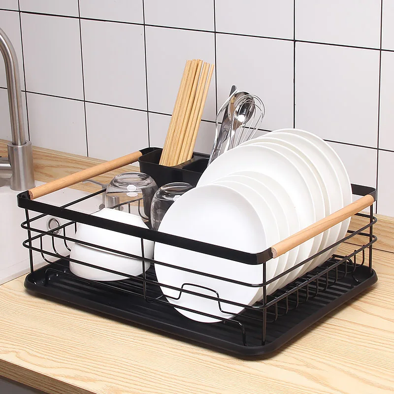 Kitchen Accessories Single Layer Extended Exspandable Over Sink Dish Rack Drainer