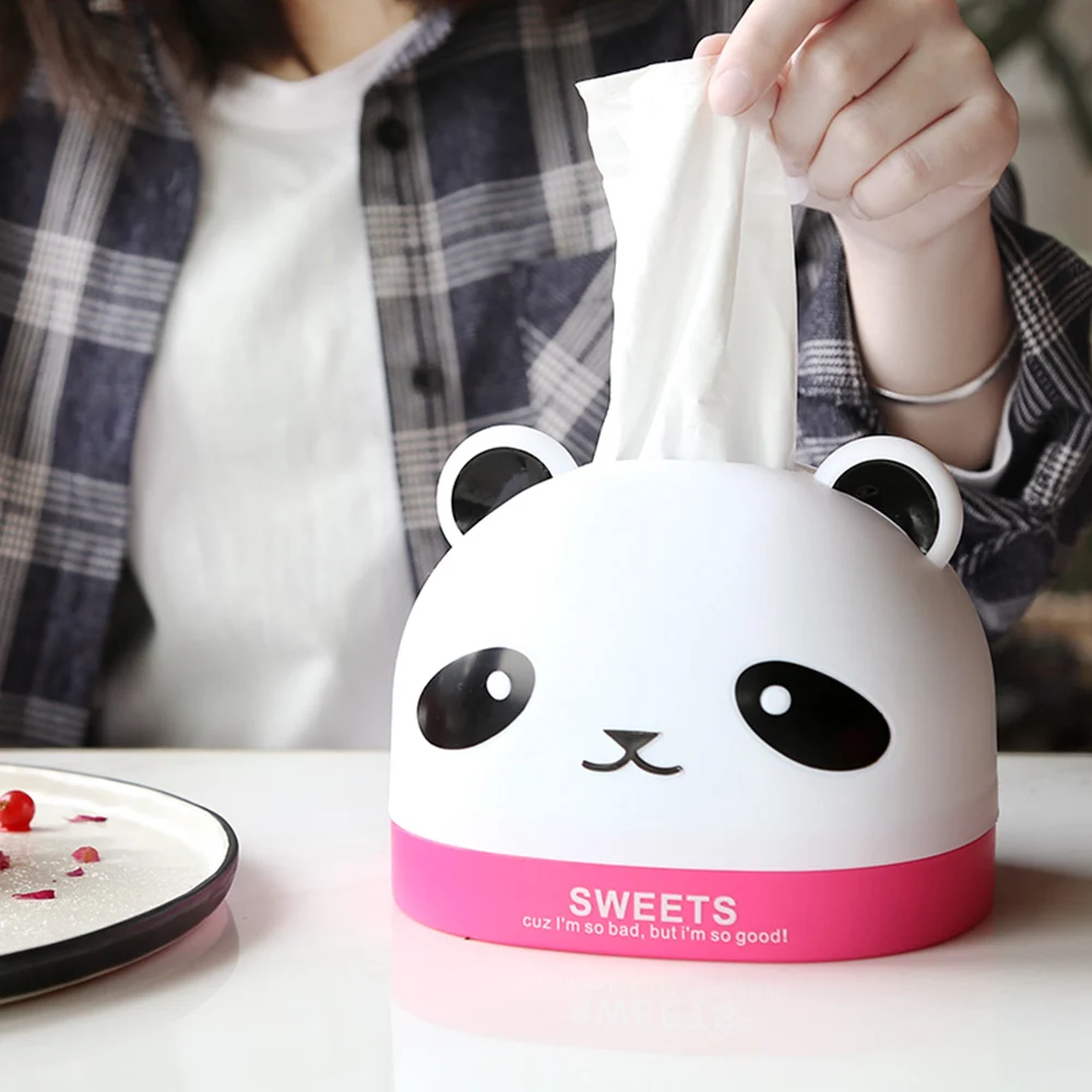 Factory Direct Sales Cute Animal Shape Home And Car Tissue Box Plastic Holder Suppliers
