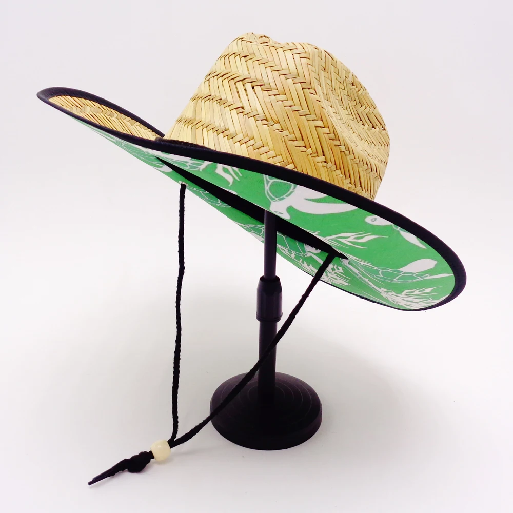 Custom Bulk Natural Grass Summer Beer Brand Promotion Cow Boy Straw Cowboy Hat for Sale (1600254038184)