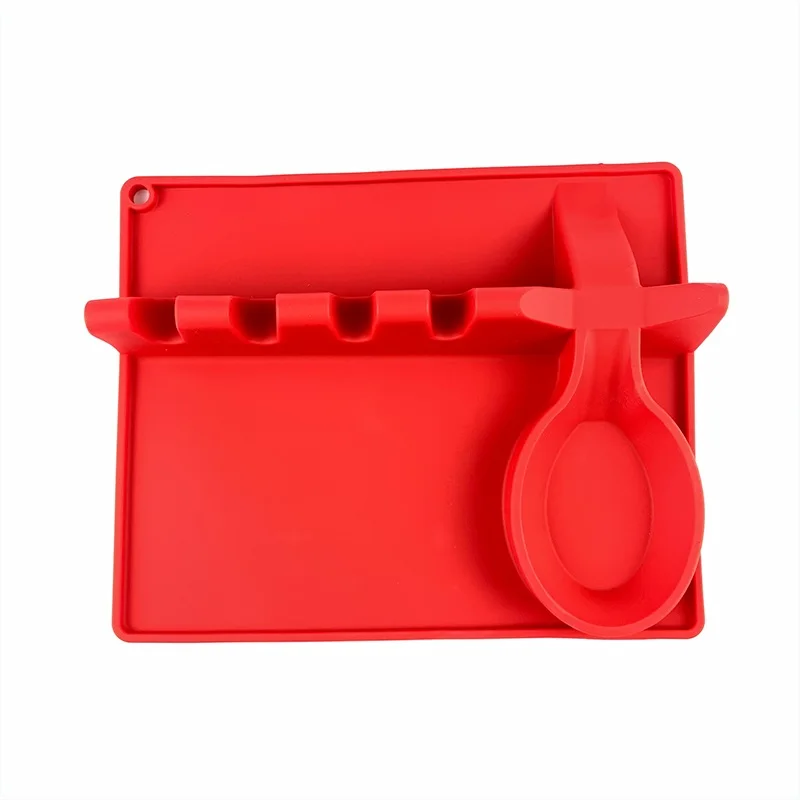 Kitchen Silicone Spoon Fork Rest Silicone Spatula Utensil Holder