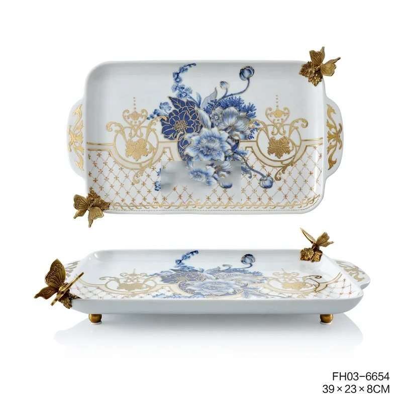 Handmade blue and white home decoration porcelain vases and ceramic vase with hand drawing pattern