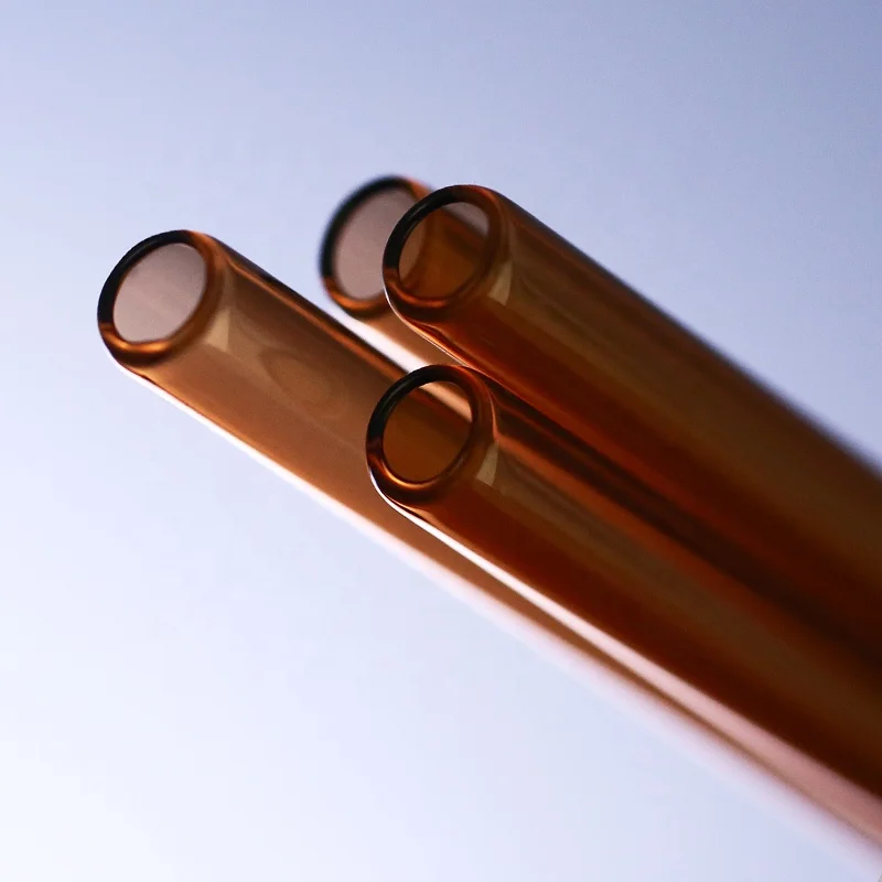 Amber or Transparent Borosilicate Glass Test Tube for Vial Bottle