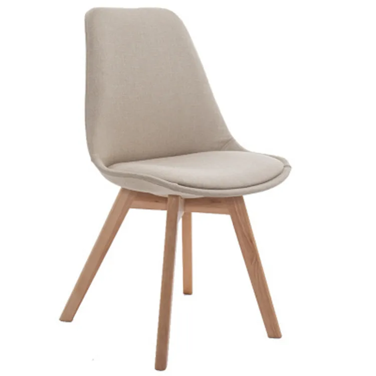 Furniture Stackable restaurant chair Colorful Plastic fabric chairs Cafe Chairs