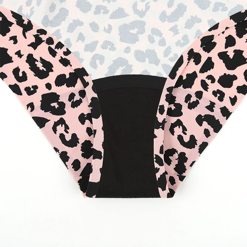 China Wholesale Modeling Plus Size Leopard Print Period Thong For Female Beautiful Women Girls