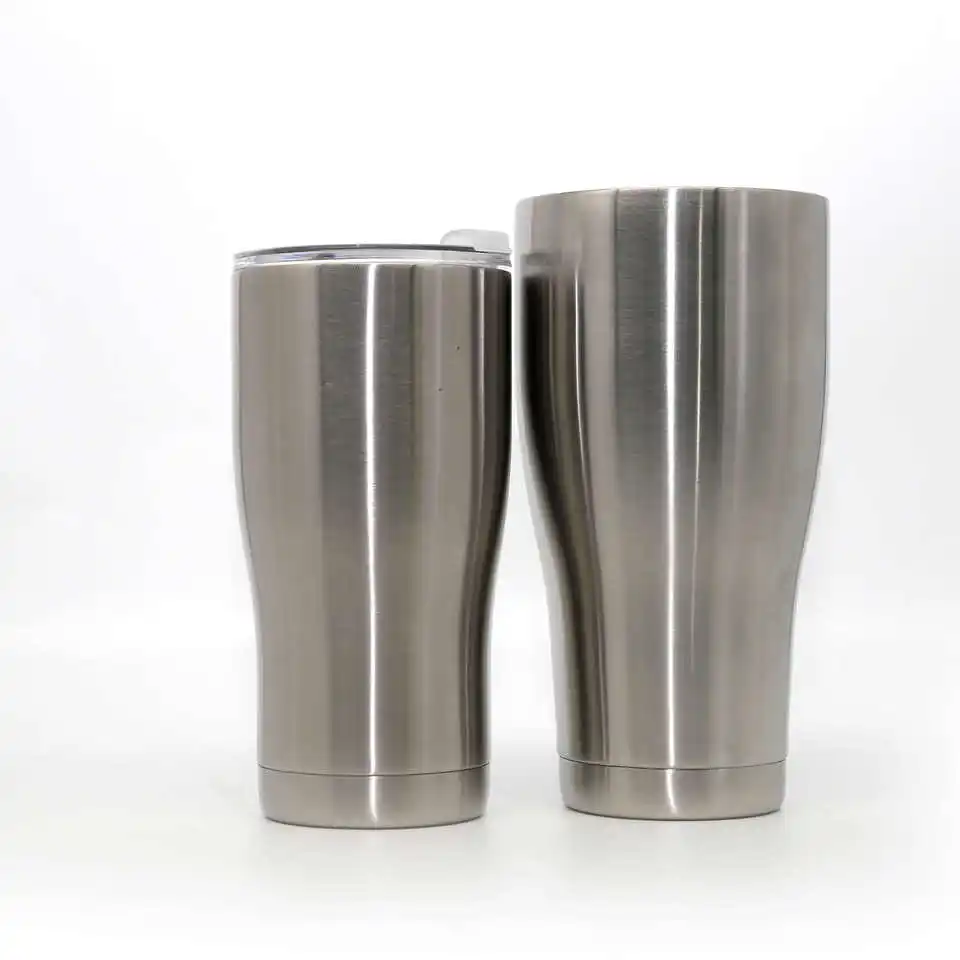 Wholesale 20oz 30oz Vacuum Insulated Yeticool Coffee Wine Car Travel Mug Curving Stainless Steel Tumbler Cups