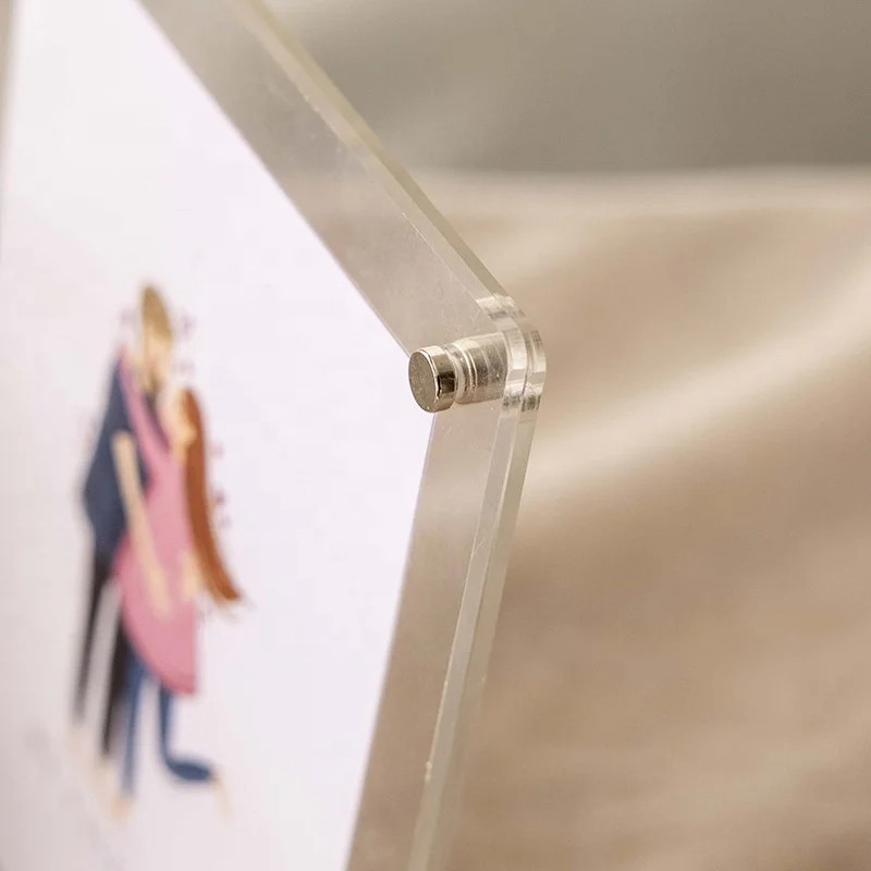 Acrylic photo frame table 6-inch postcard photo display A4 poster frame double-sided transparent 7810 wall hanging ins