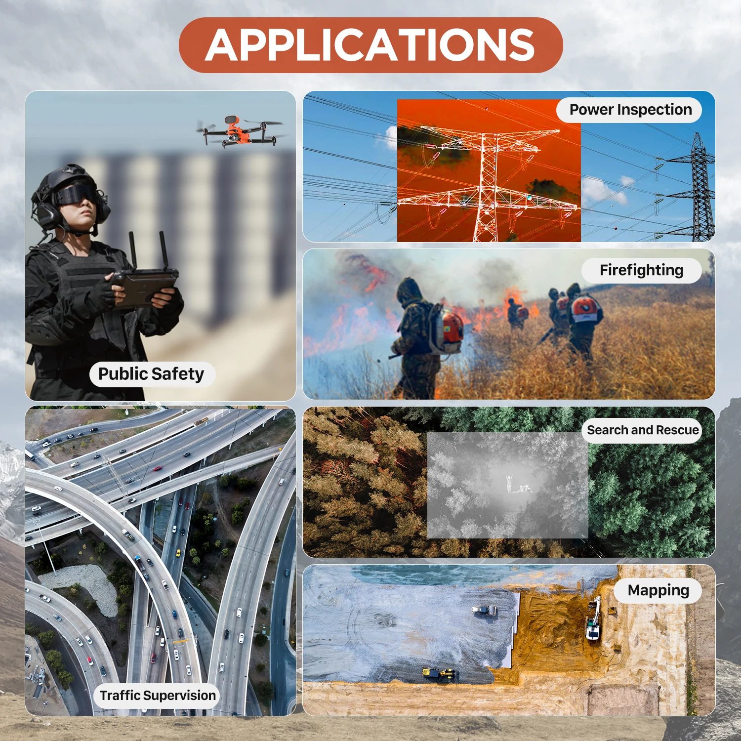 Autel Robotic 640T Enterprise 42min Flight Time Long Range Thermal Drone Professional Drones 8k Camera For Dji Mavic 3