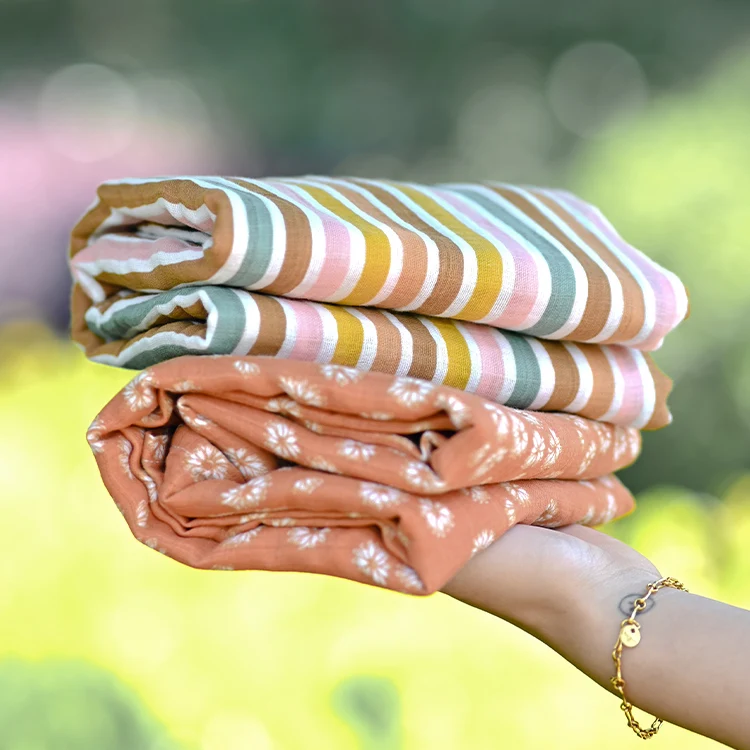 60*60 cm Soft Custom Designs Bamboo Cotton Burping Cloths Newborn throw blanket Baby Receiving Muslin Swaddle Blankets