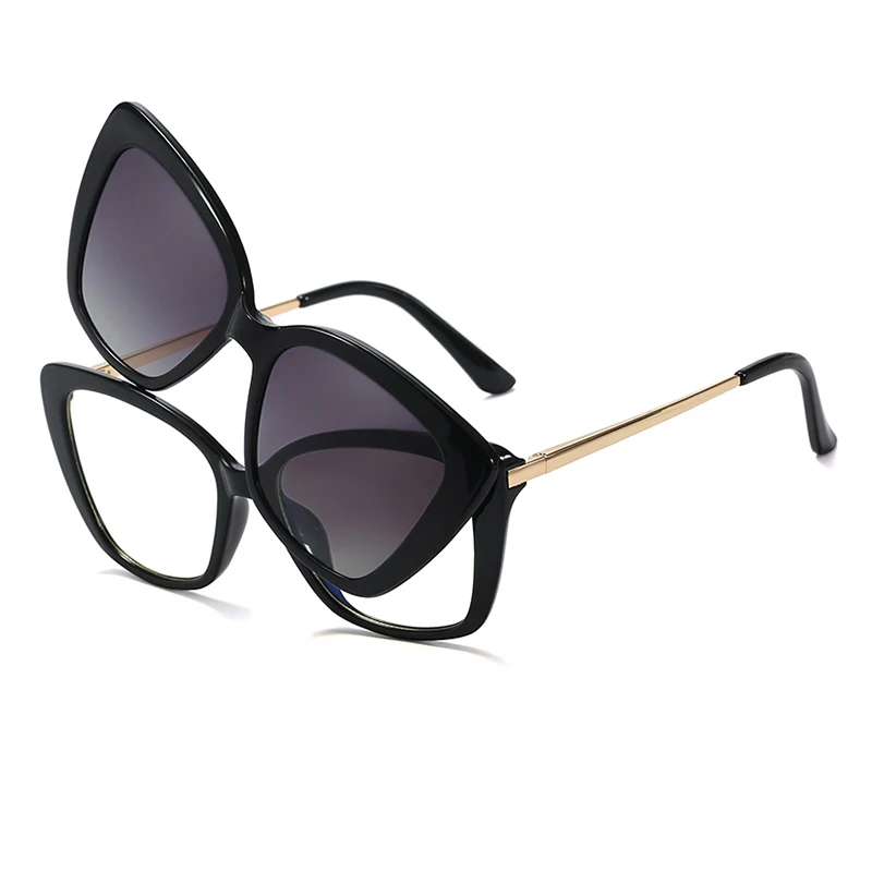  2021 Summer Vendors Shade Branded Anti-blue Polarized Light TR90 TAC UV400 Magnetic Clip-on Clip on Sun