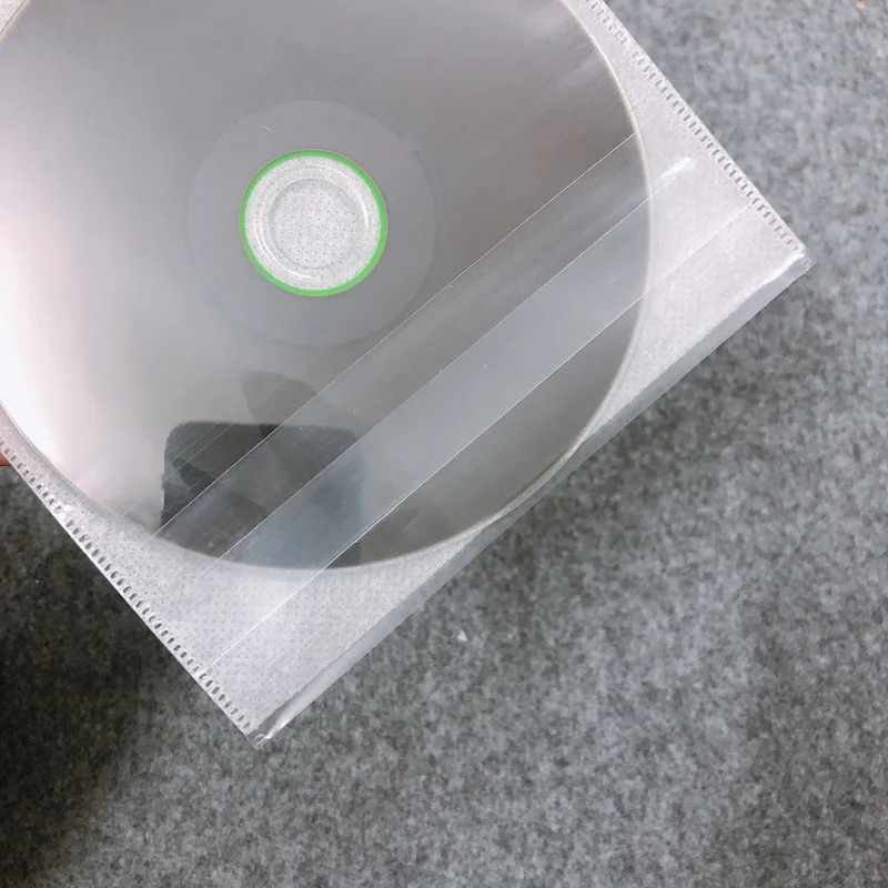 Transparent Plastics CPP Cd Cover cd dvd plastic cd sleeve/CD packing/CD pouch with flap