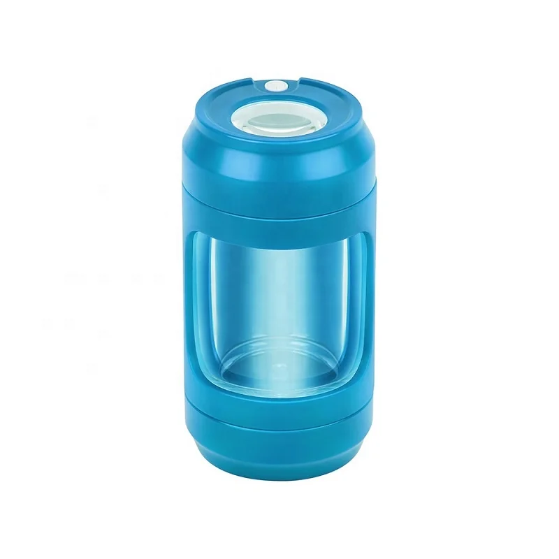 Custom Premiumled Glow Jars Air Bottles Glass Led Transparent Magnifying Glowing Jar Storage Grinder