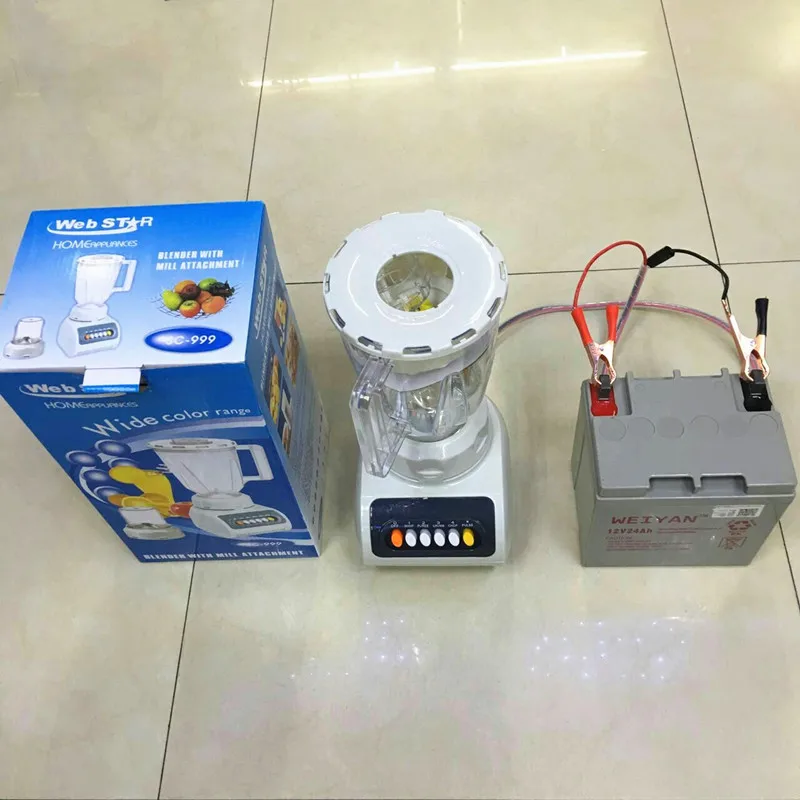 12V 400W Solar Battery Nutri Ribbon Baby Smoothies 4 in 1 Mini Hand Small Commercial Blender