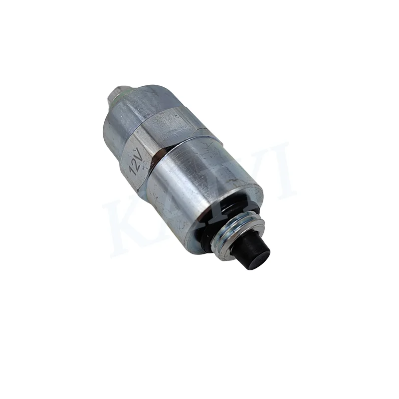 12V Fuel Stop Solenoid Valve Excavator Spare Parts Shut-Off Solenoid