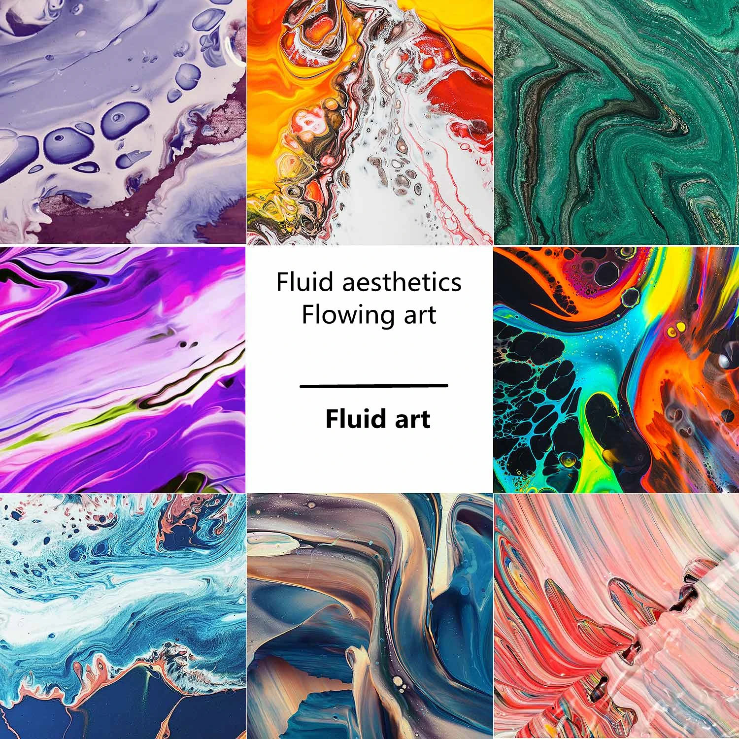 Osbang popular acrylic paint pouring liquid pigment pouring bear 6 colors set