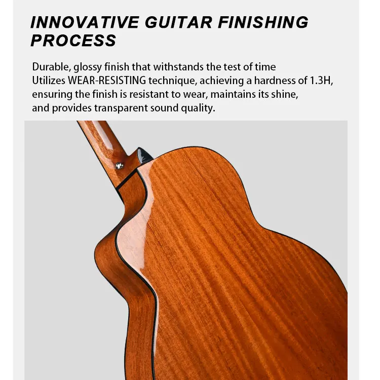 Fante Hipatti JF Shape Acoustic Guitar Perfect for Strumming and Fingerstyle