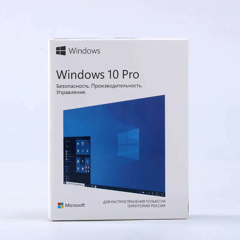 New Microsoft software windows 10 pro key card box Russian version win 10 pro