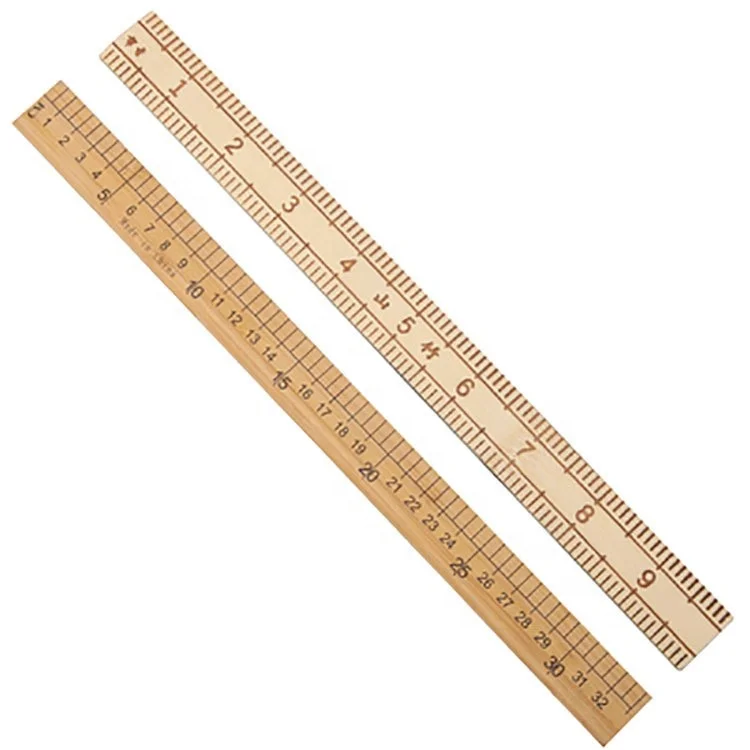 Custom Cheap logo on 2 Meter Folding Ruler Natural Wooden Color Inch and mm Scale Division Printing Rule Made of Wood