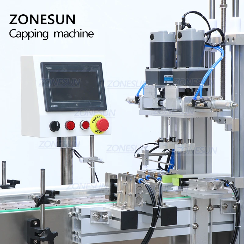 ZONESUN ZS-XG16 Электрический автоматический ПЭТ бутылки воды укупорочные машины для стеклянных бутылок