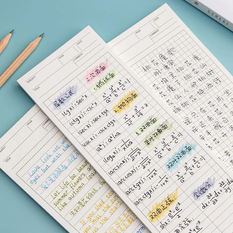 Hot Super long sticky note paper sticky style cute Korean version of the student note pad message book