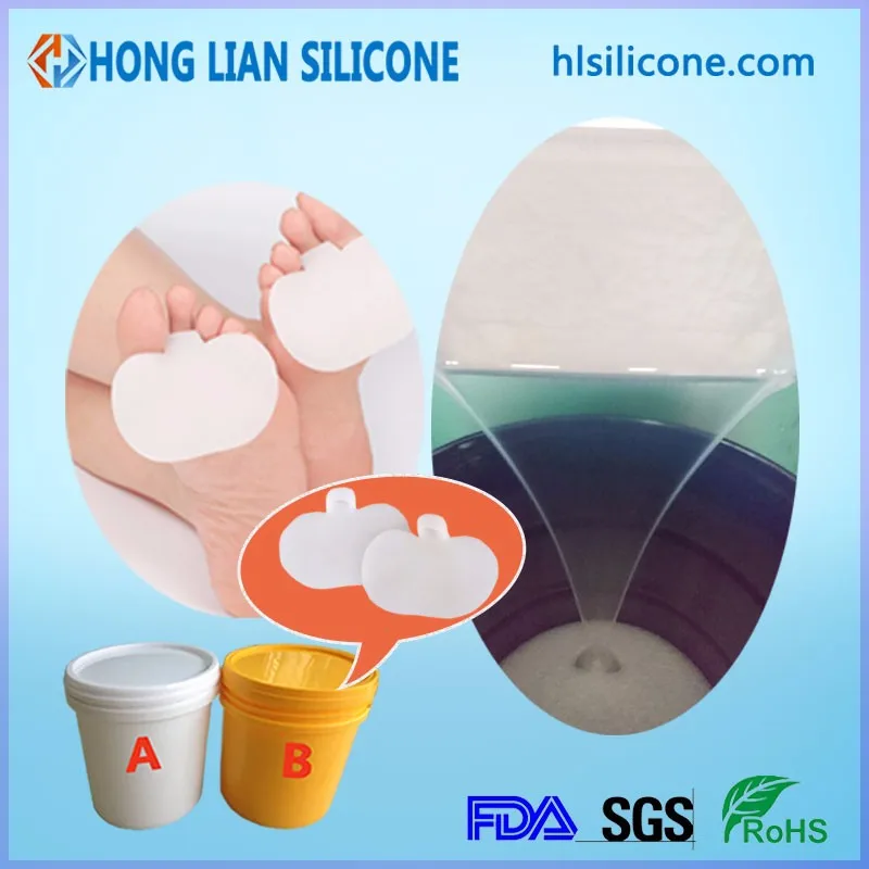 addition curing liquid silicone rubber make  flexible shoe insole transparent silicone for foot care products making