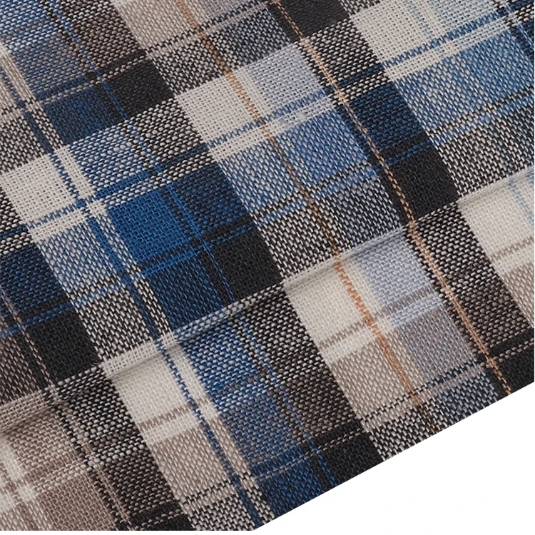 2021 Hotsale Fashional Beautiful Custom High Quality Plaid Flannel Shirt Cotton Fabrics