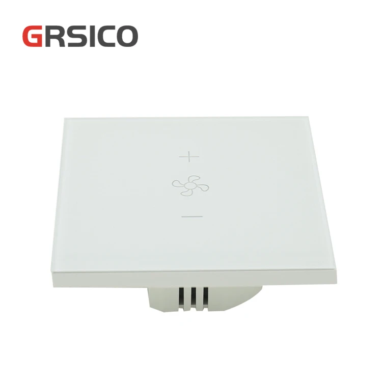 
EU Standard Tuya Smart Home Wireless Wifi Speed Remote Control Fan Touch Switch 