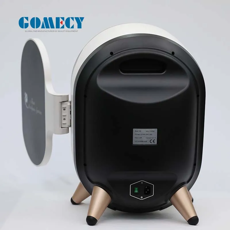 GOMECY Skin Analysis Test System Tool Supplier Analyzer 3D Digital Face Analysis Scanner Device With 24 Million Pixel Camera