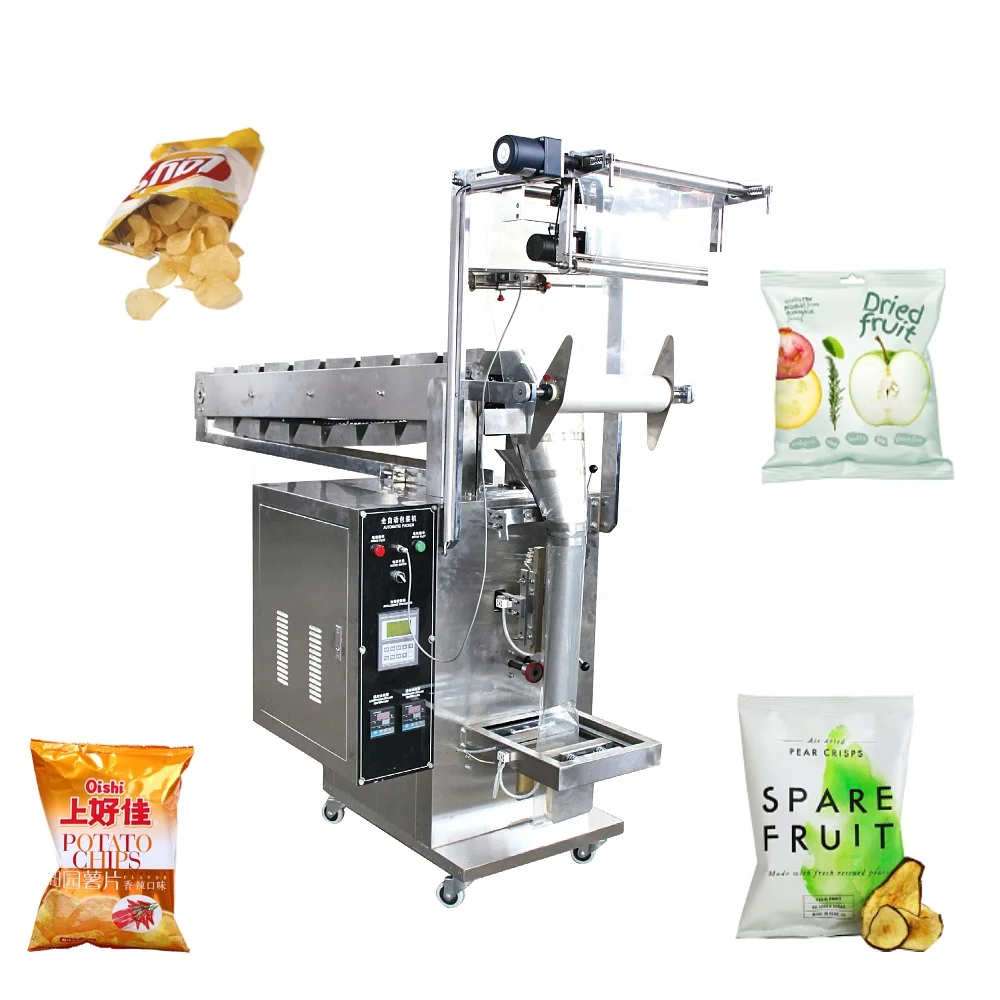 Small Nitrogen Pringle Potato Chips Dehydrated Fruits Packaging Machine Pork Ears Fragile Food Packing Machine