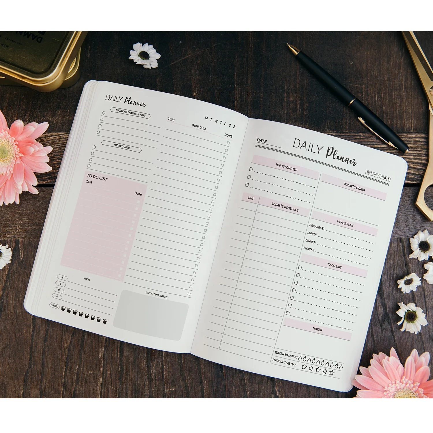 Customised  Wholesale 2023 A5 Eco Friendly Fabric Notebook Hard cover Journals Cheap Price Weekly Planner