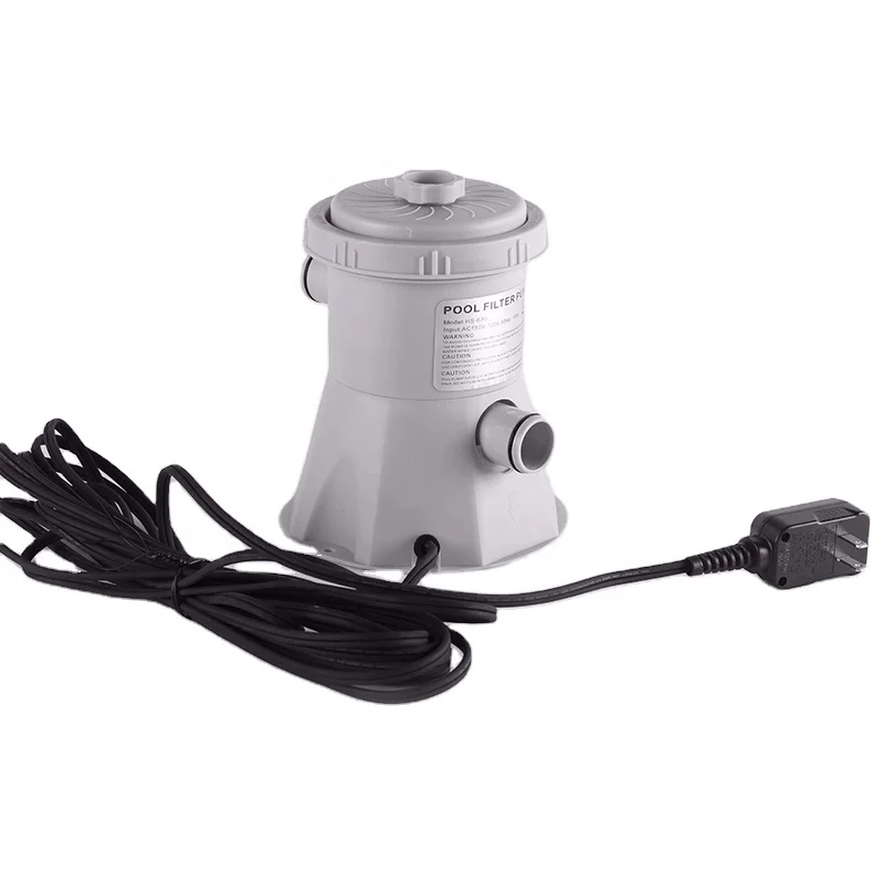 Easy Set Clear Cartridge US Electric Filter Pump 300 gallons For Above Ground Pools With American Adaptor