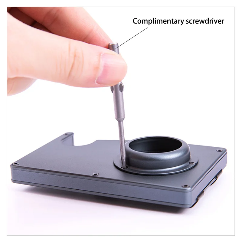 New Arrival Stainless Steel Metal Tracker for Man Woman Automatic Card Holders Wallet Money Clip