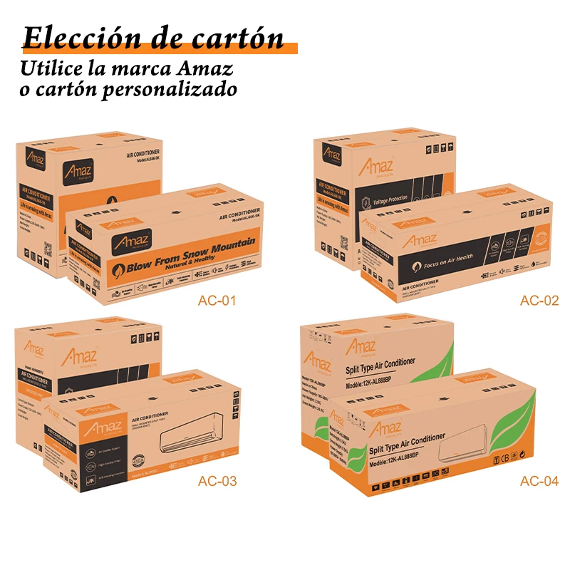 Nice amaz 18000BTU Wall Mounted Split Air Conditioner Electric Inverter AC Room Cooling Heating Portable Aire Acondicionado Hou