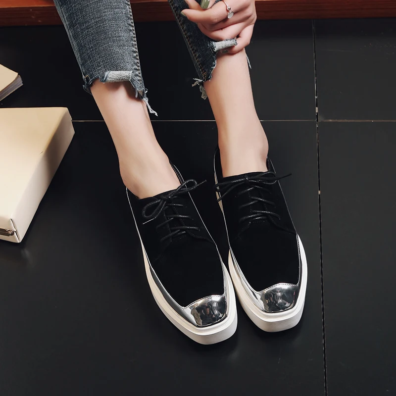 
Woman Sneakers Breathable Thick Sole Lace-up Summer Casual Lady Shoes 