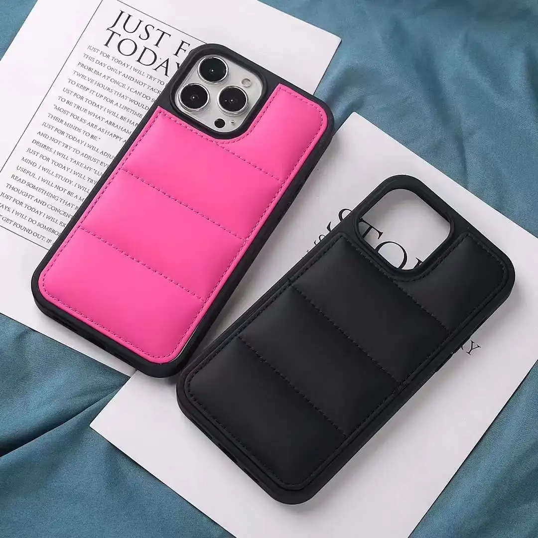 Puffer funda armor case For 6 7 8 Plus SE 2022 Shockproof TPU PC new design back covers For iPhone 13 Pro Max