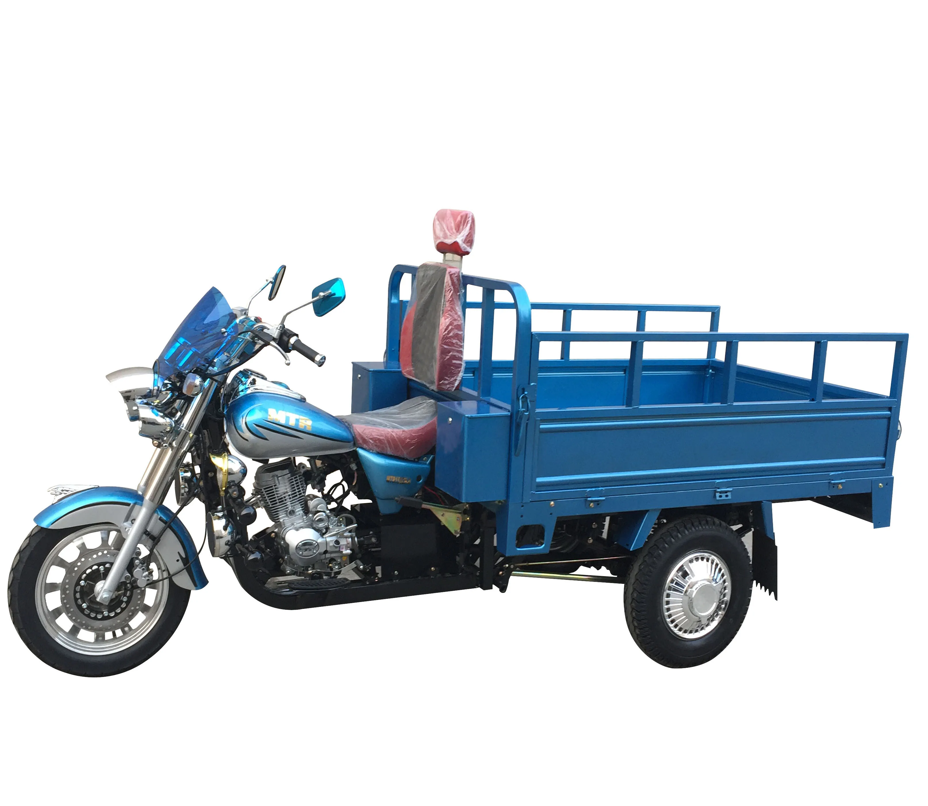 Water cooled engine puller agricultural freight fuel tricycle cargo motorcycle