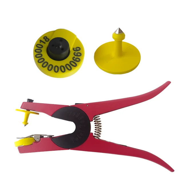 ICAR Certified Advanced FDX/ HDX 134.2 KHZ RFID Electronic Ear Tags For Cattle Cow Sheep Goat Pig