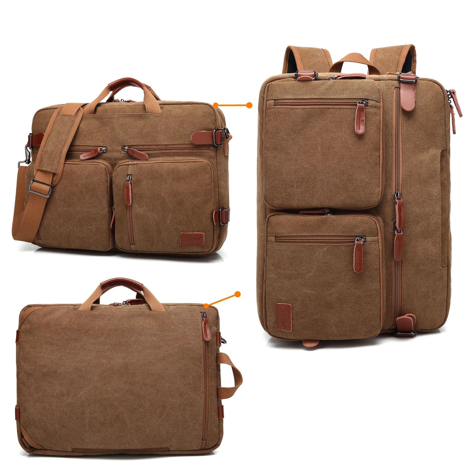 Brown Designer Wallet Laptop Leather Mens Side Shoulder Bags Messenger Bag Laptop Briefcase