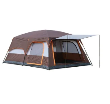 2022 Season Hot-Selling Outdoor Tent Two-Room One-Hall Family Rain-Proof Multi-Person Field Camping Tent